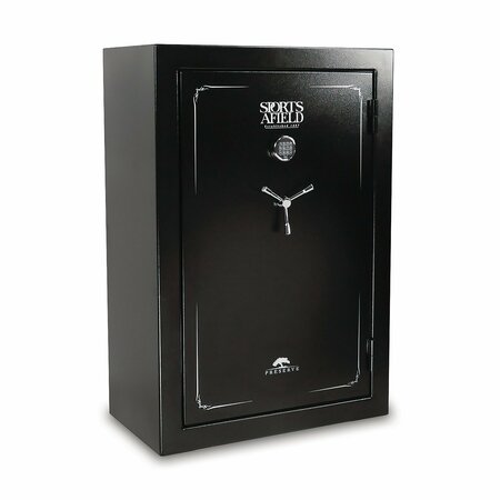 SPORTS AFIELD Preserve 40-Gun Fire and Waterproof Gun Safe with Electronic Lock, Black Textured Gloss SA5940P